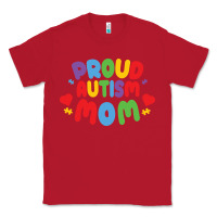 Red LIL Autism Mom Classic Tee - CowhideDigitalArt