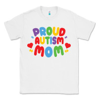 White LIL Autism Mom Classic Tee - CowhideDigitalArt