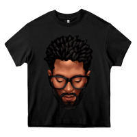 Black bearded black man portrait Heavy Core Tee - texasbilliewilder