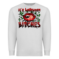 Dove Grey it's halloween bitches Premium Sweatshirt - BundleAndBundleShop