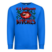 True Royal it's halloween bitches Premium Sweatshirt - BundleAndBundleShop