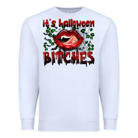 White it's halloween bitches Premium Sweatshirt - BundleAndBundleShop