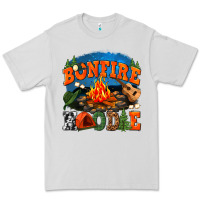Dove Grey bonfire hoodie Premium Tee - texasbilliewilder