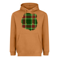 Meerkat Christmas Tartan Patch Heavyweight Hoodie - BundleAndBundleShop
