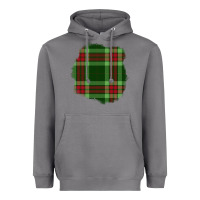 Storm Christmas Tartan Patch Heavyweight Hoodie - BundleAndBundleShop