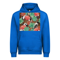 Cobalt succulents and cowhide Urban Hoodie - TumblerDesignByShophia