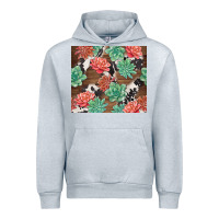 Heather Grey succulents and cowhide Urban Hoodie - TumblerDesignByShophia