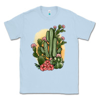 Dusty Blue cactus Classic Tee - JahusDesignShop