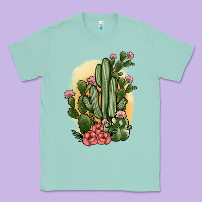 Cactus Classic Tee Designed By Jahusdesignshop