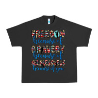 Pigment Black freedom because of bravery because of selflessness because of you Urban Heavy Tee - JahusDesignShop