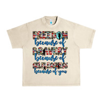 Sandshell freedom because of bravery because of selflessness because of you Urban Heavy Tee - JahusDesignShop