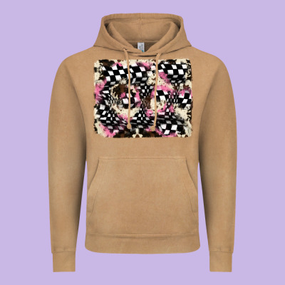 Cowhide Racing Backgraund Vintage Hoodie Designed By Jahusdesignshop