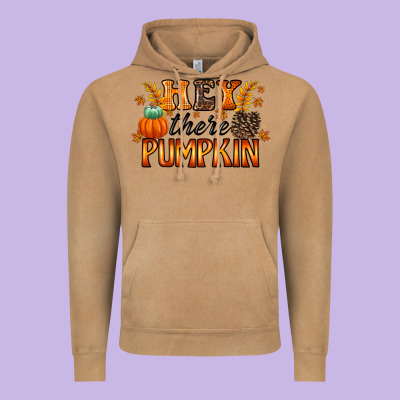 Hey There Pumpkin Vintage Hoodie Designed By Racoondesign