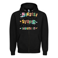Black nurses we cant fix stupid Zipper Hoodie - MaliasSmallBusiness