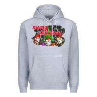 Heather Grey Merry Christmas - Gnome - Gnome Premium Hoodie - Bettercallsaul