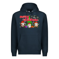 Navy Merry Christmas - Gnome - Gnome Premium Hoodie - Bettercallsaul
