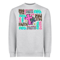 Heather Grey faith with cross Heavyweight Sweatshirt - AdoDesignShop