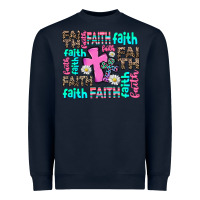 Navy faith with cross Heavyweight Sweatshirt - AdoDesignShop