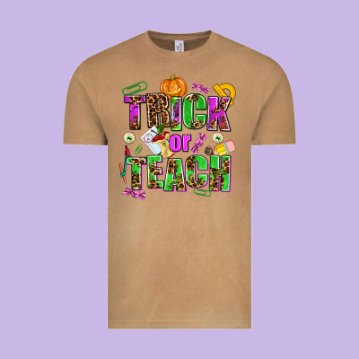 Trick Or Teach Vintage Tee Designed By Adodesignshop