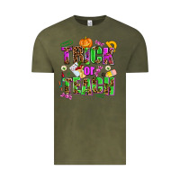 Vintage Olive trick or teach Vintage Tee - AdoDesignShop