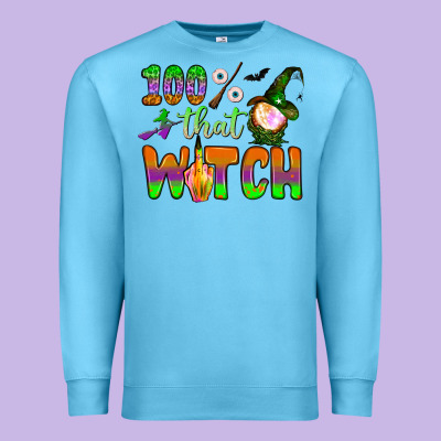 100  That Witch Premium Sweatshirt Designed By Bundleandbundleshop