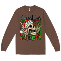 Chestnut christmas vibes skeleton Long Sleeve Tee - Jasminsmagicworld