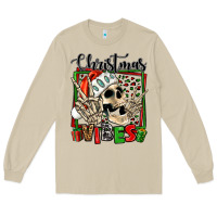 Mushroom christmas vibes skeleton Long Sleeve Tee - Jasminsmagicworld