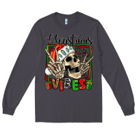 Smoke christmas vibes skeleton Long Sleeve Tee - Jasminsmagicworld