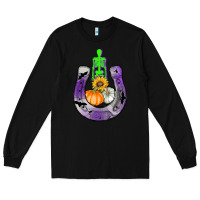 Black horseshoe halloween Long Sleeve Tee - AdoDesignShop