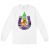 White horseshoe halloween Long Sleeve Tee - AdoDesignShop