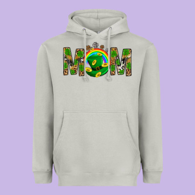Western Mom With Shamrock Heavyweight Hoodie Designed By Bundleandbundleshop