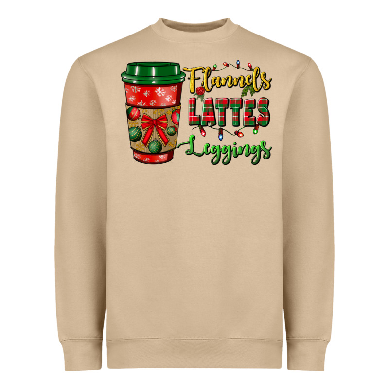 Flannels Lattes Leggings Heavyweight Sweatshirt by BundleAndBundleShop | Teevron