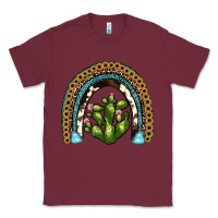 Burgundy cactus rainbow Classic Tee - JahusDesignShop