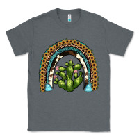 Charcoal Heather cactus rainbow Classic Tee - JahusDesignShop