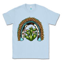 Dusty Blue cactus rainbow Classic Tee - JahusDesignShop