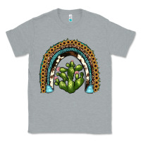 Heather Grey cactus rainbow Classic Tee - JahusDesignShop