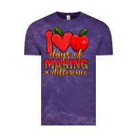Cloud Purple 100 days of making a difference Vintage Tee - Artiststas
