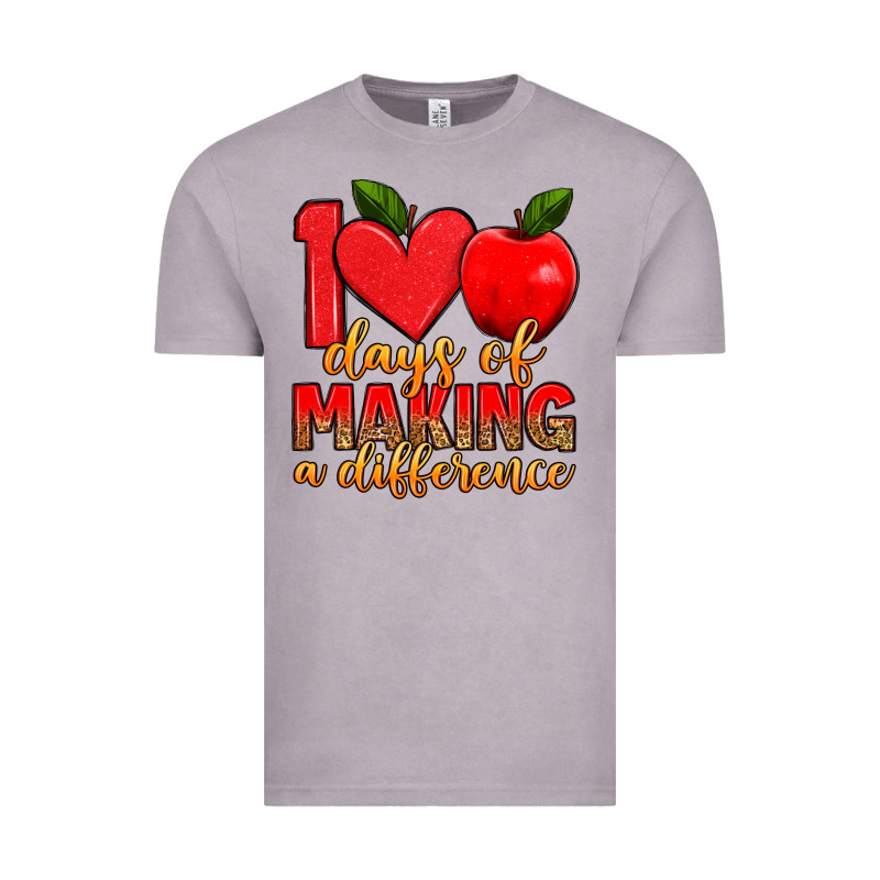 100 Days Of Making A Difference Vintage Tee by Artiststas | Teevron