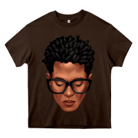 Chocolate Brown black man portrait Heavy Core Tee - texasbilliewilder