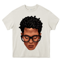 Cream black man portrait Heavy Core Tee - texasbilliewilder