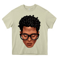 Black Man Portrait Heavy Core Tee | Teevron