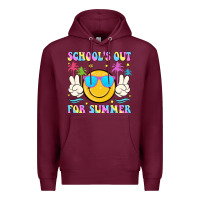 Burgundy schools out for summer Premium Hoodie - JahusDesignShop