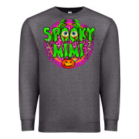 Charcoal Heather spooky mimi Premium Sweatshirt - BundleAndBundleShop