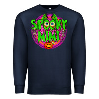 Navy spooky mimi Premium Sweatshirt - BundleAndBundleShop