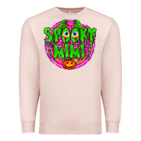 Pale Pink spooky mimi Premium Sweatshirt - BundleAndBundleShop