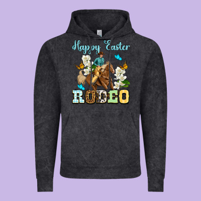 Happy Easter Rodeo Vintage Hoodie Designed By Oliviacreatesart