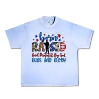 Grape Ice born raised and protected by god guns and glory Urban Heavy Tee - JahusDesignShop
