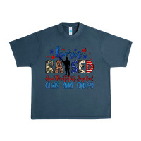 Midnight Navy born raised and protected by god guns and glory Urban Heavy Tee - JahusDesignShop
