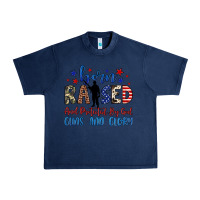 Navy born raised and protected by god guns and glory Urban Heavy Tee - JahusDesignShop