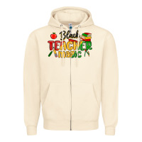 Sandshell black teacher magic juneteenth Zipper Hoodie - MaliasSmallBusiness